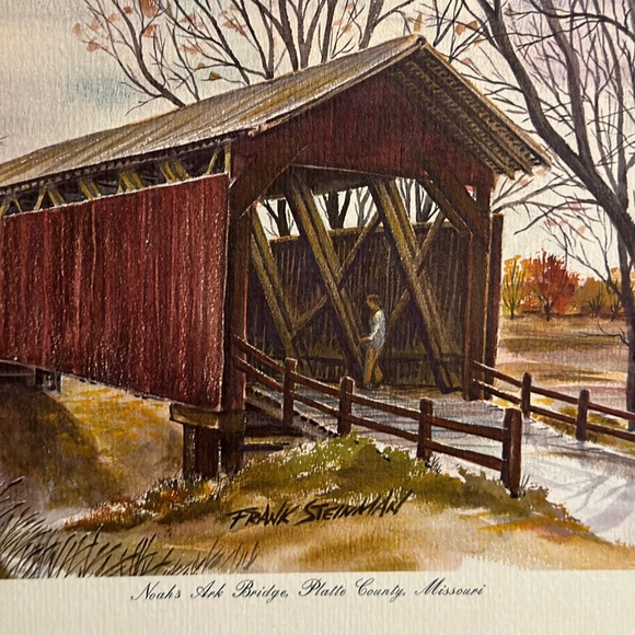 Noah’s Ark Bridge, Platte County, Missouri 9”x 12” Print - Picture 2 of 4